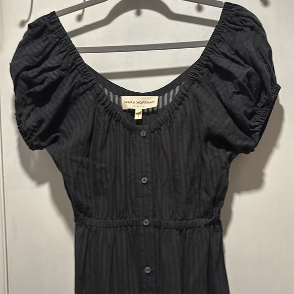 MARA HOFFMAN swim Beatrix maxi button down dress coverup - Picture 4 of 11